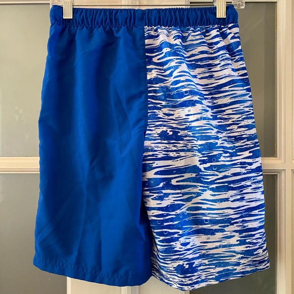 EUC Boys Size XL (14-16), Wonder Nation Blue Shark Mesh Liner Swim Trunks - Picture 3 of 10